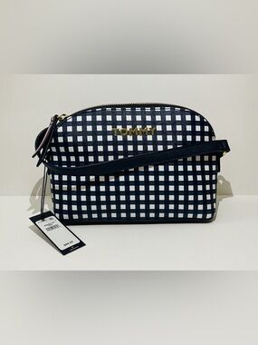 Tommy Hilfiger Navy & White Gingham Crossbody Bag